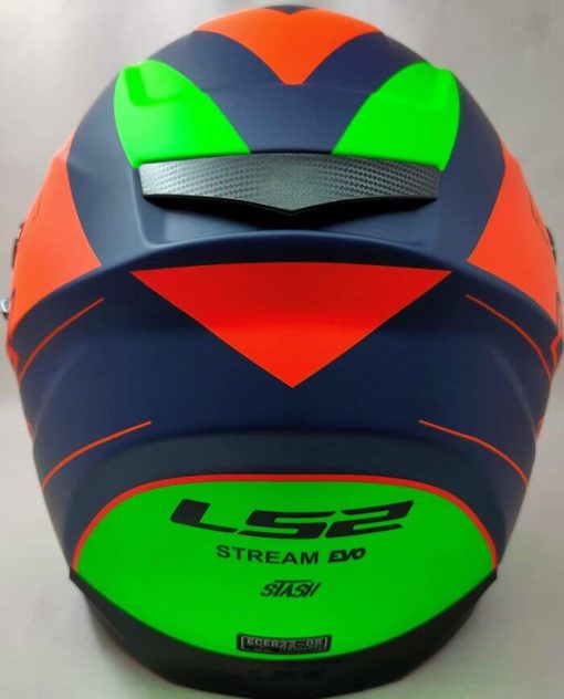 LS2 FF320 Stream Evo Stash Matt Navy Blue Orange Full Face Helmet 1