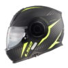 LS2 FF902 Scope Skid Matt Black Fluorescent Yellow Flip Up Helmet