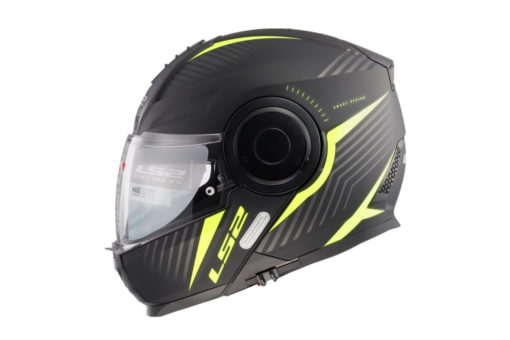 LS2 FF902 Scope Skid Matt Black Fluorescent Yellow Flip Up Helmet