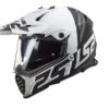 LS2 MX436 Pioneer Evo Evolve Matt White Black Dual Sport Helmet