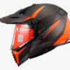 LS2 MX436 Pioneer Evo Router Matt Black Orange Dual Sport Helmet