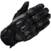RS Taichi High Protection Leather Black Riding Gloves 1
