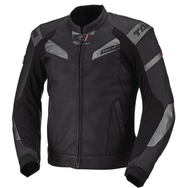 Rs Taichi GPX Raptor Perforated Leather Black Riding Jacket | Custom ...