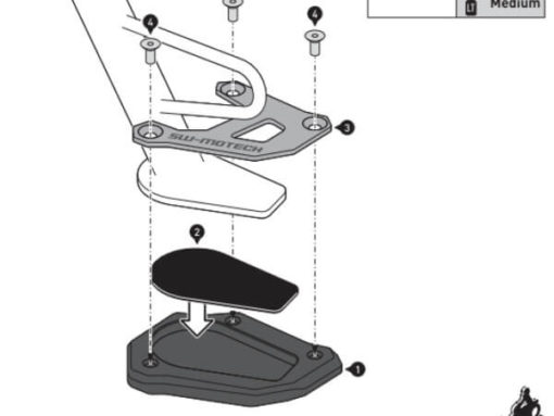 SW Motech Sidestand Foot Enlarger for KTM 390 Adventure 2