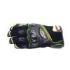 TBG Flair Black Fluorescent Yellow Riding Gloves 2