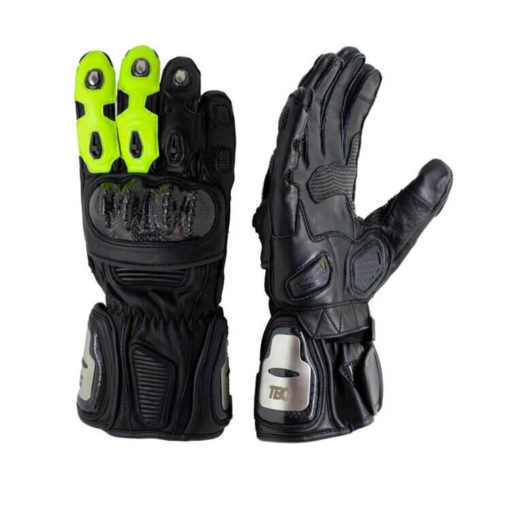 TBG Sport v2 Black Fluorescent Green Riding Gloves