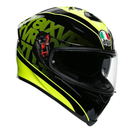 AGV K5 S Fast 46 Gloss Black Fluorescent Yellow Full Face Helmet
