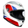 AGV K6 Hyphen Gloss White Red Blue Multi Full Face Helmet
