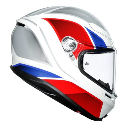 AGV K6 Hyphen Gloss White Red Blue Multi Full Face Helmet 2