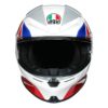 AGV K6 Hyphen Gloss White Red Blue Multi Full Face Helmet 5