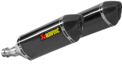 Akrapovic Carbon Fibre Dual Slip On Exhaust For Kawasaki Ninja 1000 Z1000