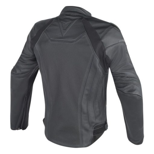 Dainese Fighter Perforated Leather Black Riding Jacket 2
