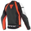 Dainese Nexus Perforated Leather Black Fluorescent Red White Riding Jacket 2