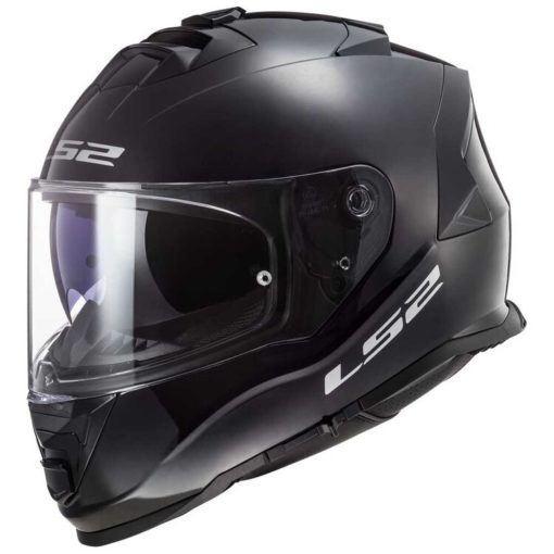 LS2 FF800 Storm Gloss Solid Black Full Face Helmet 2 new