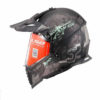 LS2 MX436 Fearless Matt Black Grey Chrome Dual Sport Helmet