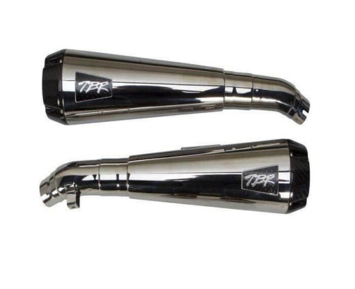 Two Brothers Chrome Dual Slip On Exhaust for Triumph Bonneville T120T100 2017 2020