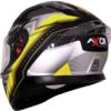 AXOR Apex Crypto Gloss Black Fluorescent Yellow Full Face Helmet 1