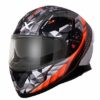 AXOR Apex Crypto Matt Black Orange Full Face Helmet