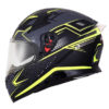 AXOR Apex Grid Gloss Black Fluorescent Yellow Full Face Helmet