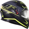 AXOR Apex Grid Matt Black Fluorescent Yellow Full Face Helmet 1