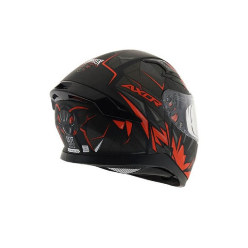 AXOR Apex Hunter Gloss Black Orange Full Face Helmet 1