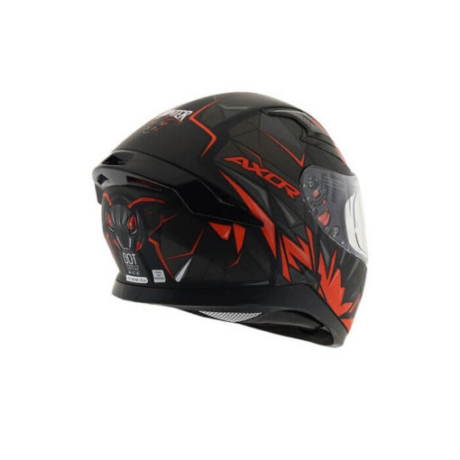 AXOR Apex Hunter Matt Black Orange Full Face Helmet 1