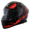AXOR Apex Hunter Matt Black Red Full Face Helmet