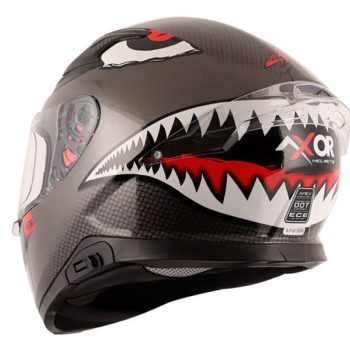 AXOR Apex Sharkco Gloss Metal Grey Full Face Helmet 1