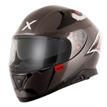 AXOR Apex Sharkco Gloss Metal Grey Full Face Helmet