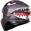 AXOR Apex Sharkco Matt Metal Grey Full Face Helmet 1