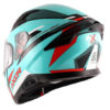 AXOR Apex Turbine Gloss Black Blue Full Face Helmet 1