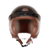 AXOR JET CARBON BB VISOR Big Checks Open Face Helmet