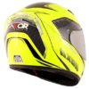 AXOR RAGE ECCO Gloss Fluroscent Yellow Black Full Face Helmet 3