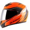 AXOR RAGE ECCO Gloss Orange Black Full Face Helmet