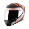 AXOR RAGE PULSE Matt Black Orange Full Face Helmet