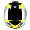 AXOR RAGE RASH Matt Fluroscent Yellow Blue Full Face Helmet 3
