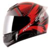 AXOR RAGE RR3 Gloss Black Red Full Face Helmet