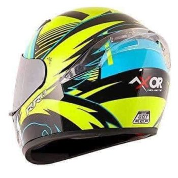 AXOR RAGE RR3 Matt Black Fluroscent Yellow Full Face Helmet 2