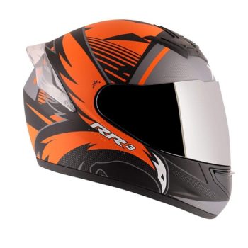 AXOR RAGE RR3 Matt Black Orange Full Face Helmet 2