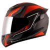 AXOR RAGE RUSTY Matt Athena Grey Orange Full Face Helmet 3