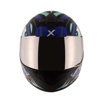 AXOR RAGE TROGON Matt Black Blue Full Face Helmet 2