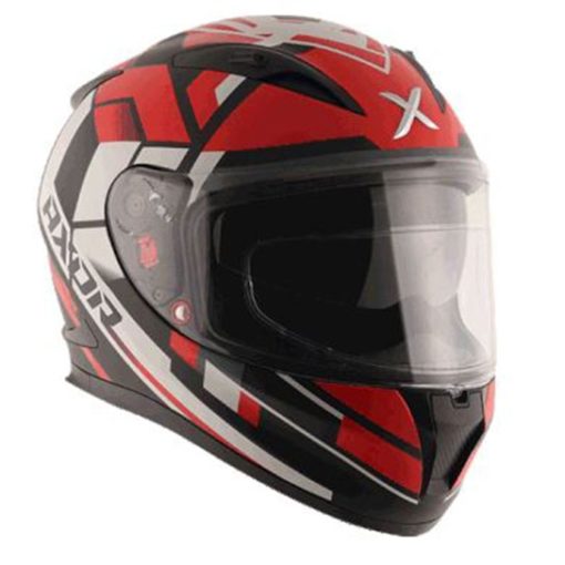 AXOR STREET CRAZY Gloss Black Red Full Face Helmet