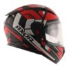 AXOR STREET CRAZY Matt Black Red Full Face Helmet 3