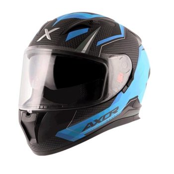 AXOR STREET WACKY Matt Black Blue Full Face Helmet 1