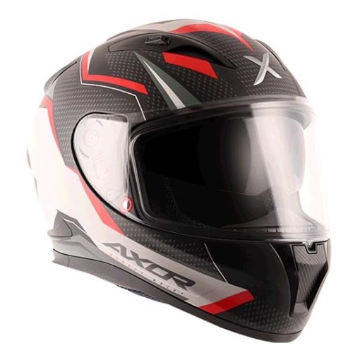AXOR STREET WACKY Matt Black Red Full Face Helmet