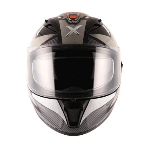 AXOR STREET WOLF Matt Black Orange Full Face Helmet