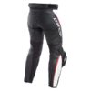 Dainese Delta 3 Leather Black White Red Riding Pants 1