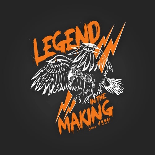 INLINE4 Legend In The Making Cotton Motorcycle T shirt 2