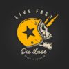 INLINE4 Live Fast Cotton Motorcycle T shirt 2