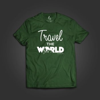 INLINE4 Travel World Cotton Motorcycle T shirt